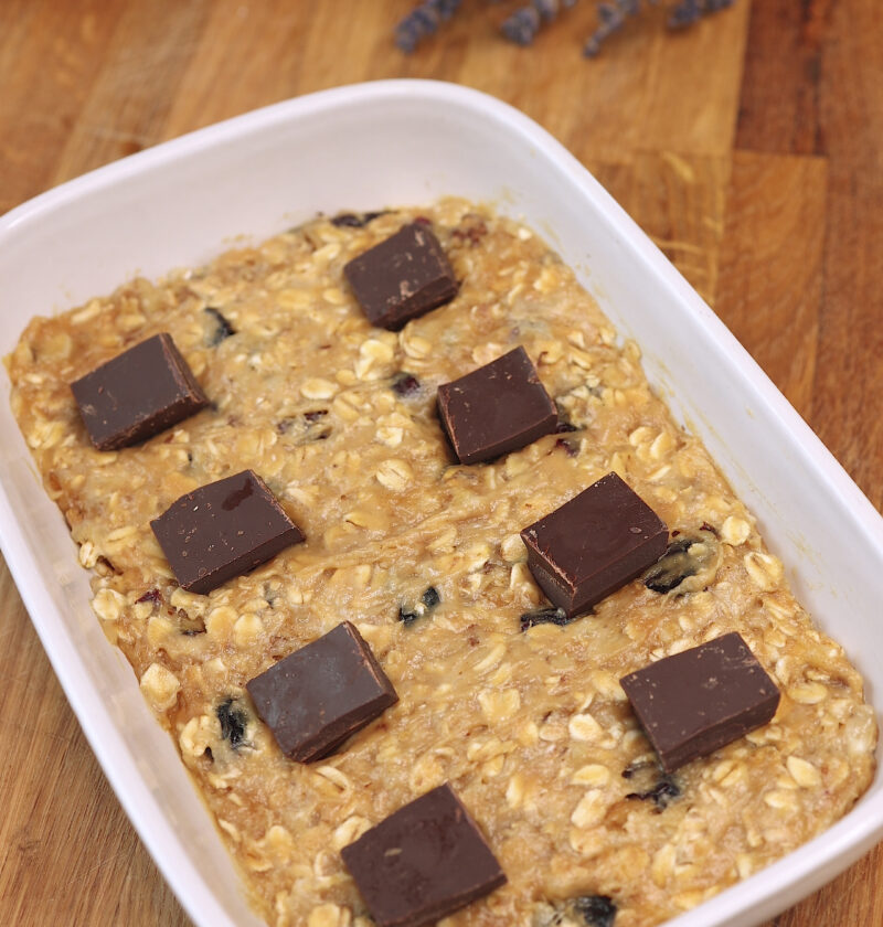 Baked Banana Oat Energy Bars