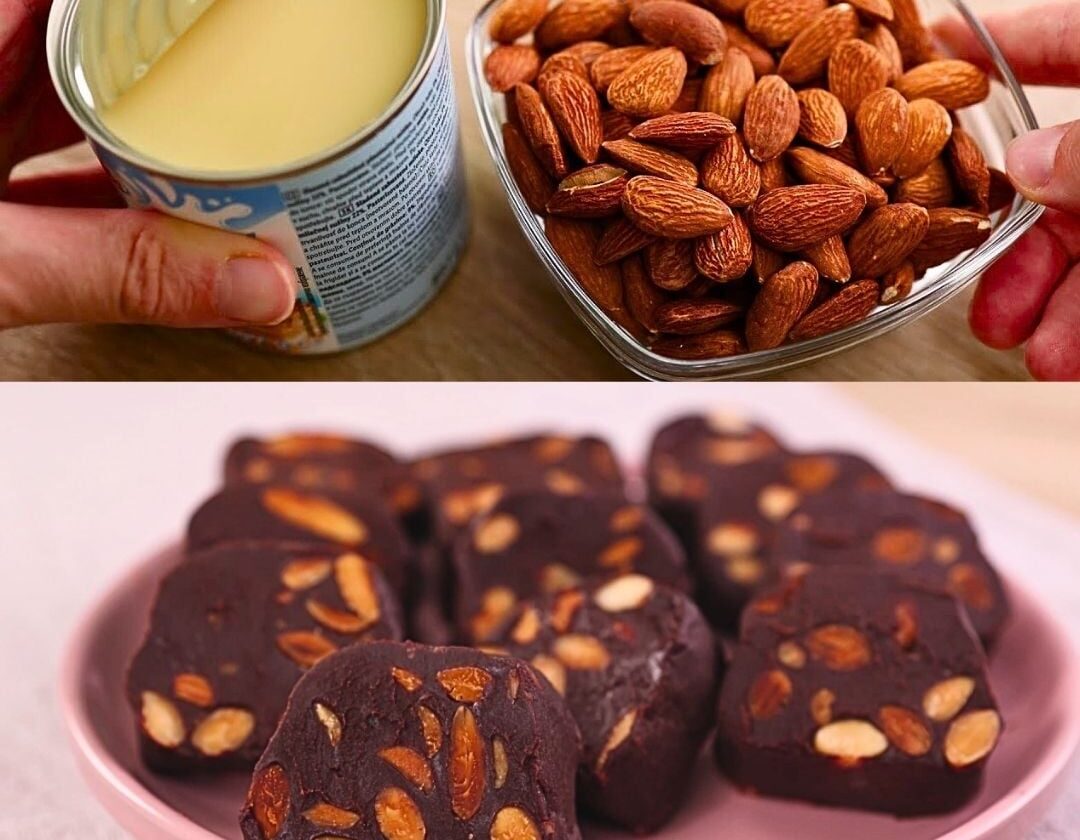 Nostalgic Almond & Chocolate Caramel Log