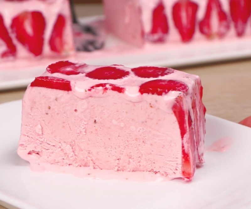 Strawberry Ice Cream Cake