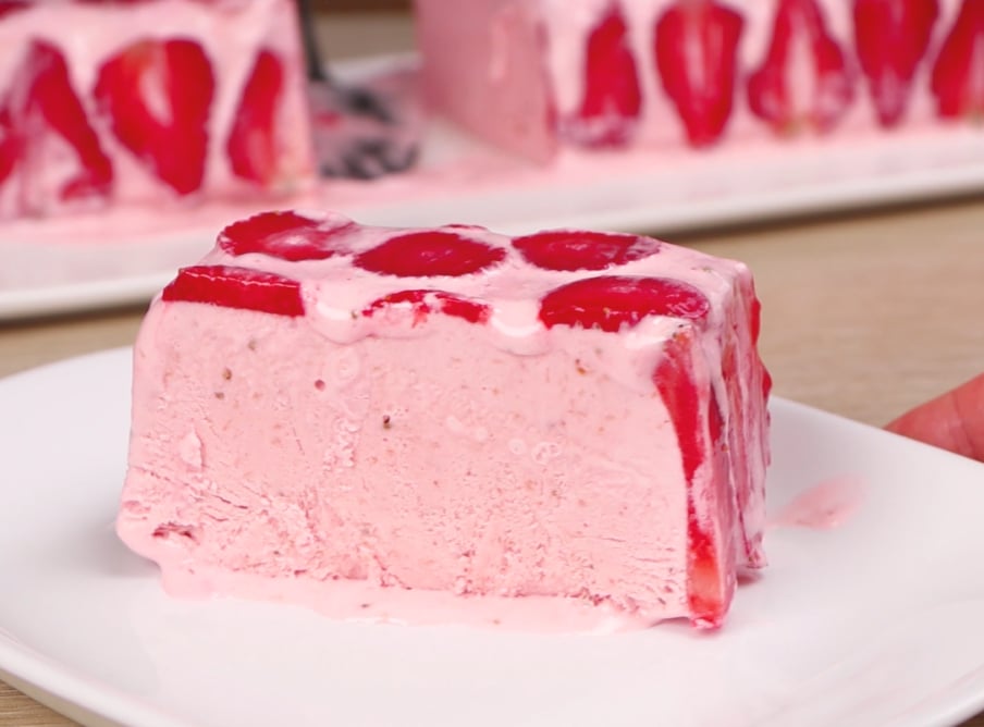 Strawberry Ice Cream Cake