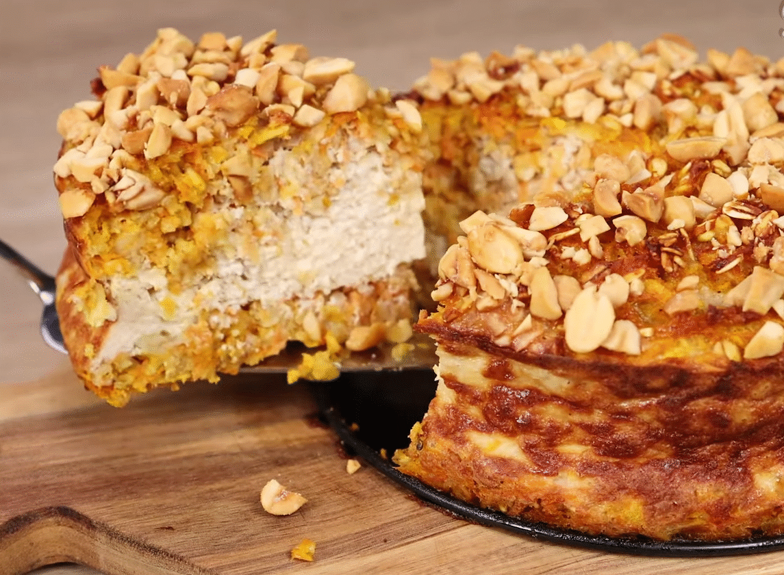 Golden Oat-Carrot Delight Cake