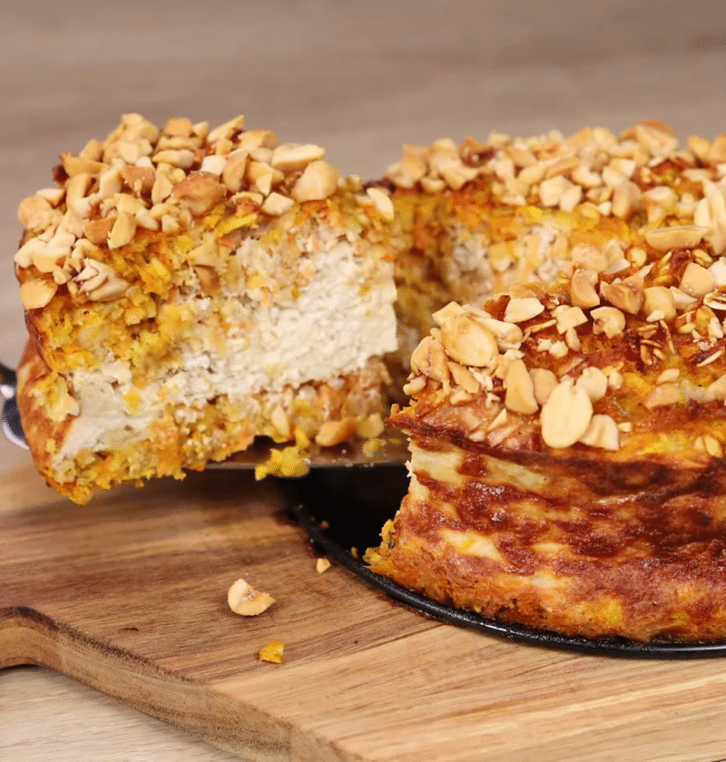 Golden Oat-Carrot Delight Cake