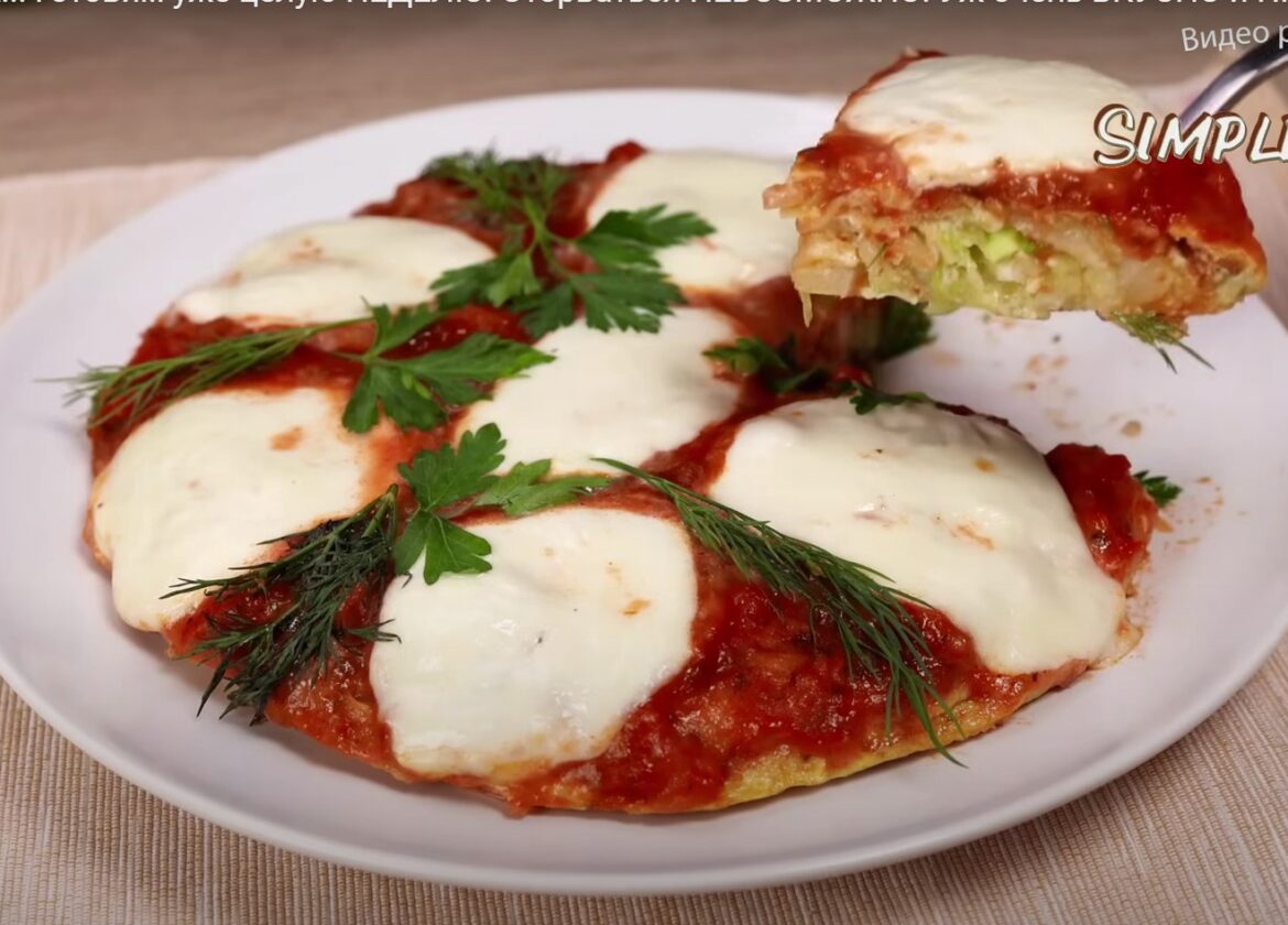 Cabbage & Mozzarella Omelette