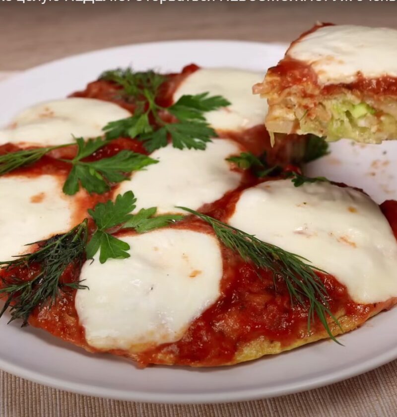 Cabbage & Mozzarella Omelette