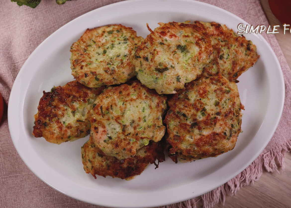 Zucchini Chicken Fritters