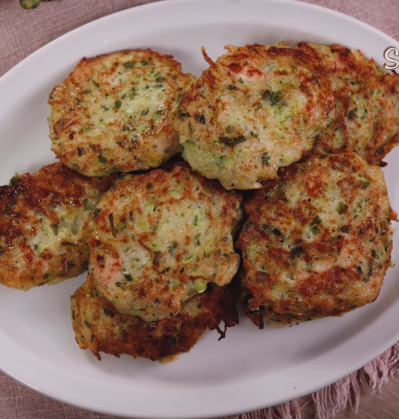 Zucchini Chicken Fritters