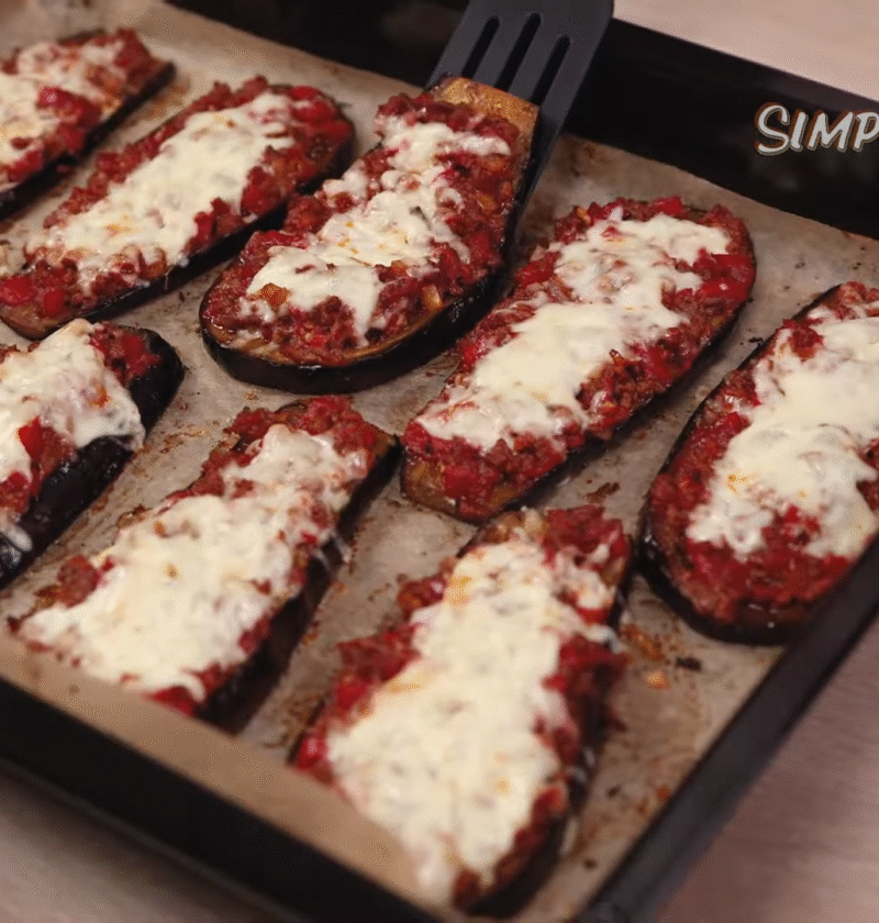 Baked Eggplant Boats