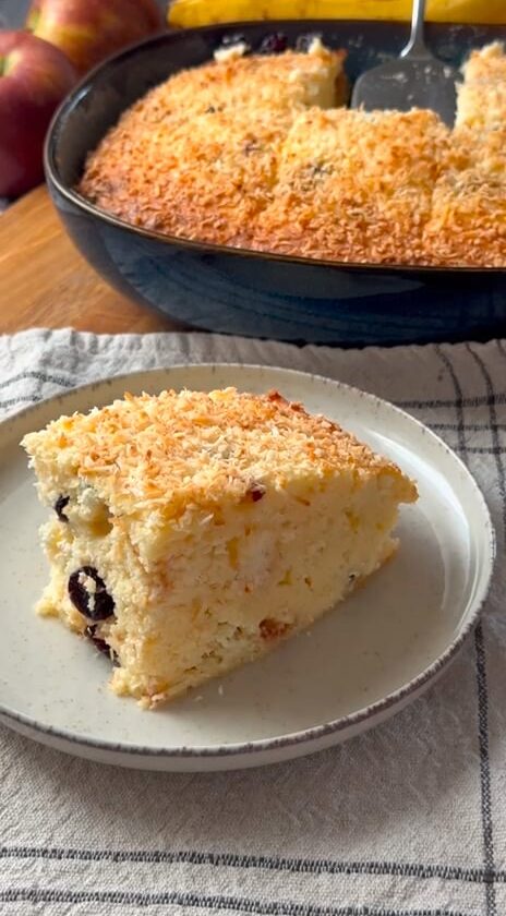 Cottage Cheese & Cranberry Cake