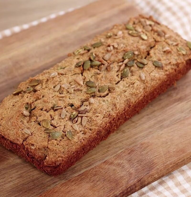 Healthy High-Protein Seeded Oat Bread