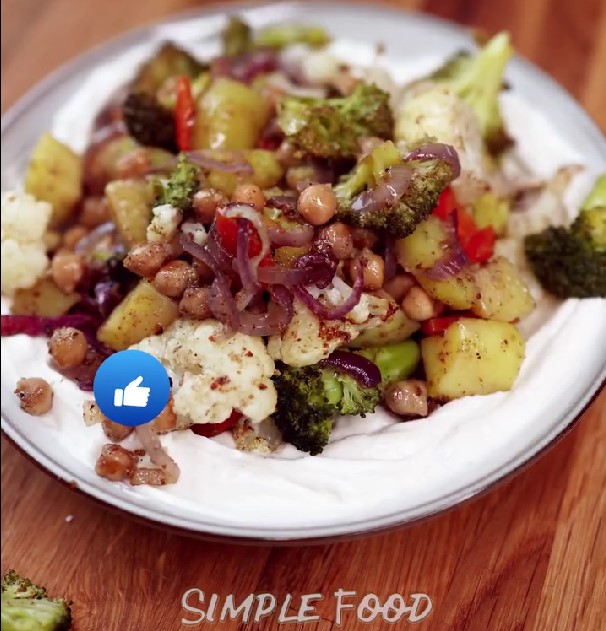 Roasted Rainbow Veggies