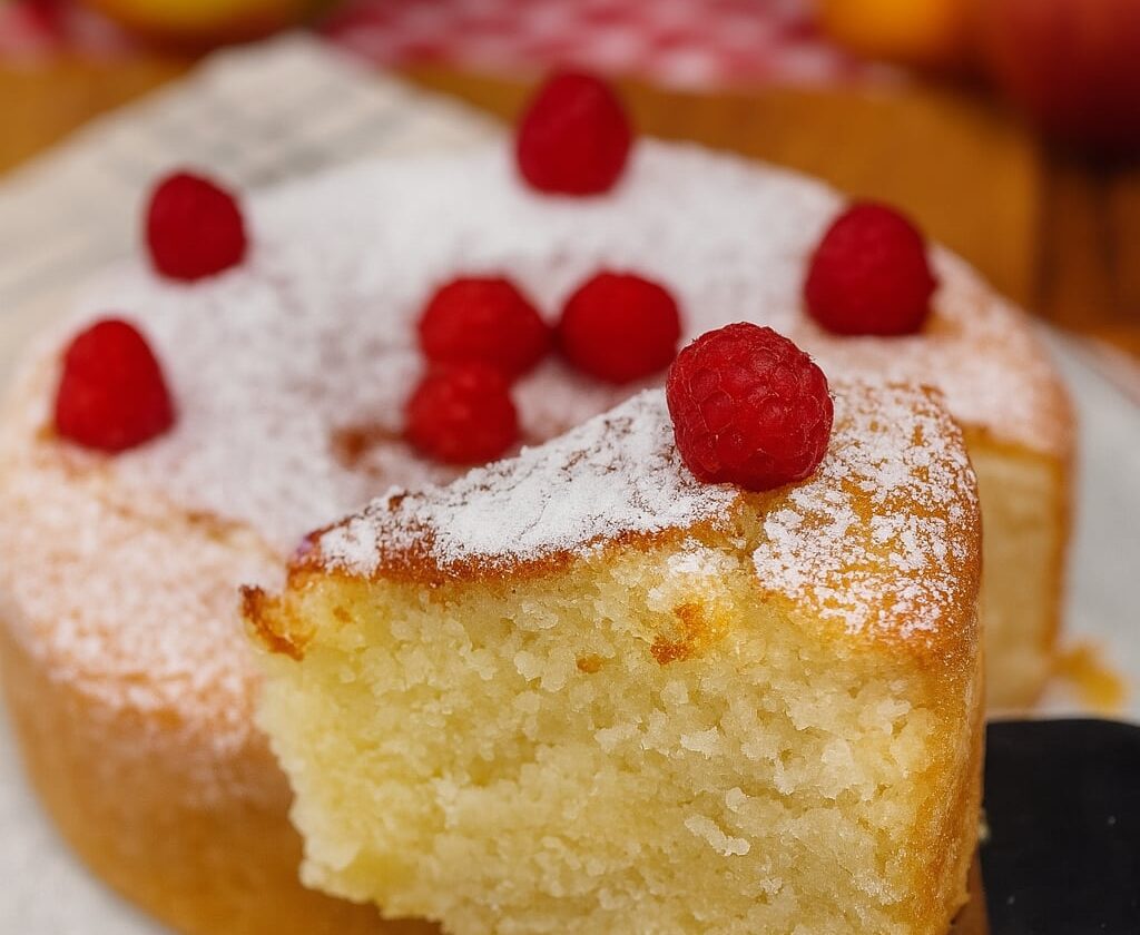 Semolina Cake with Kefir & Vanilla