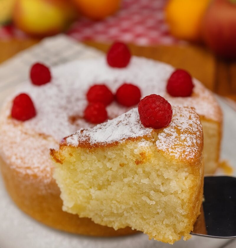 Semolina Cake with Kefir & Vanilla