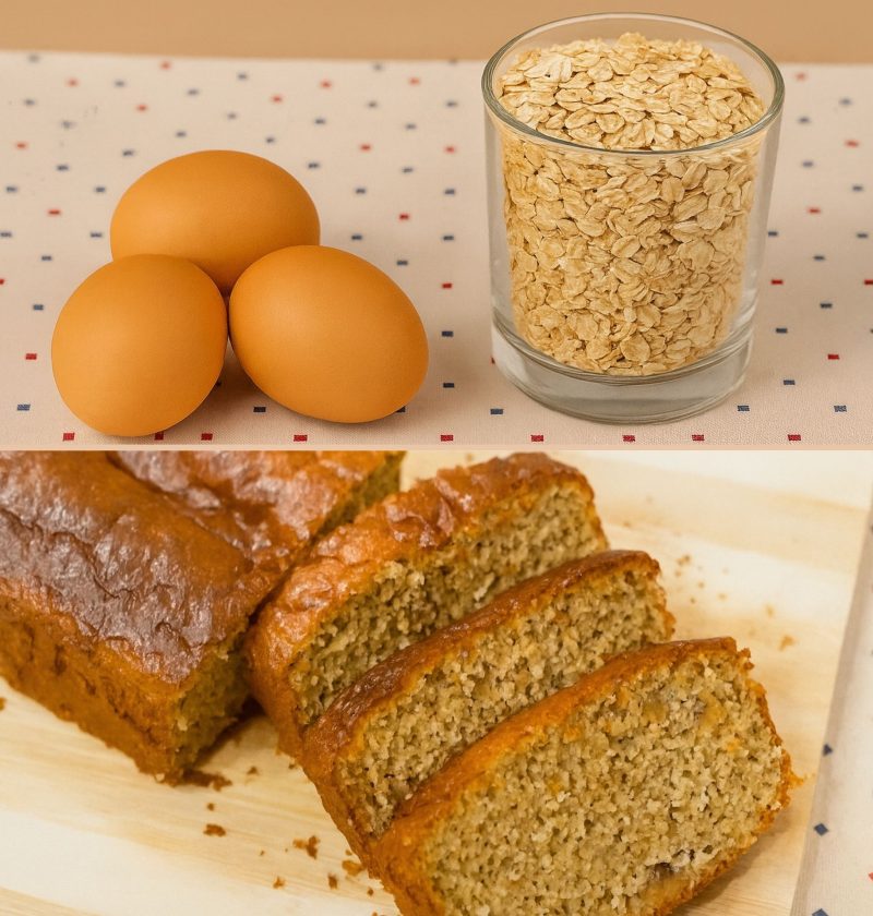Healthy Oat Bran Cake with Honey & Nuts