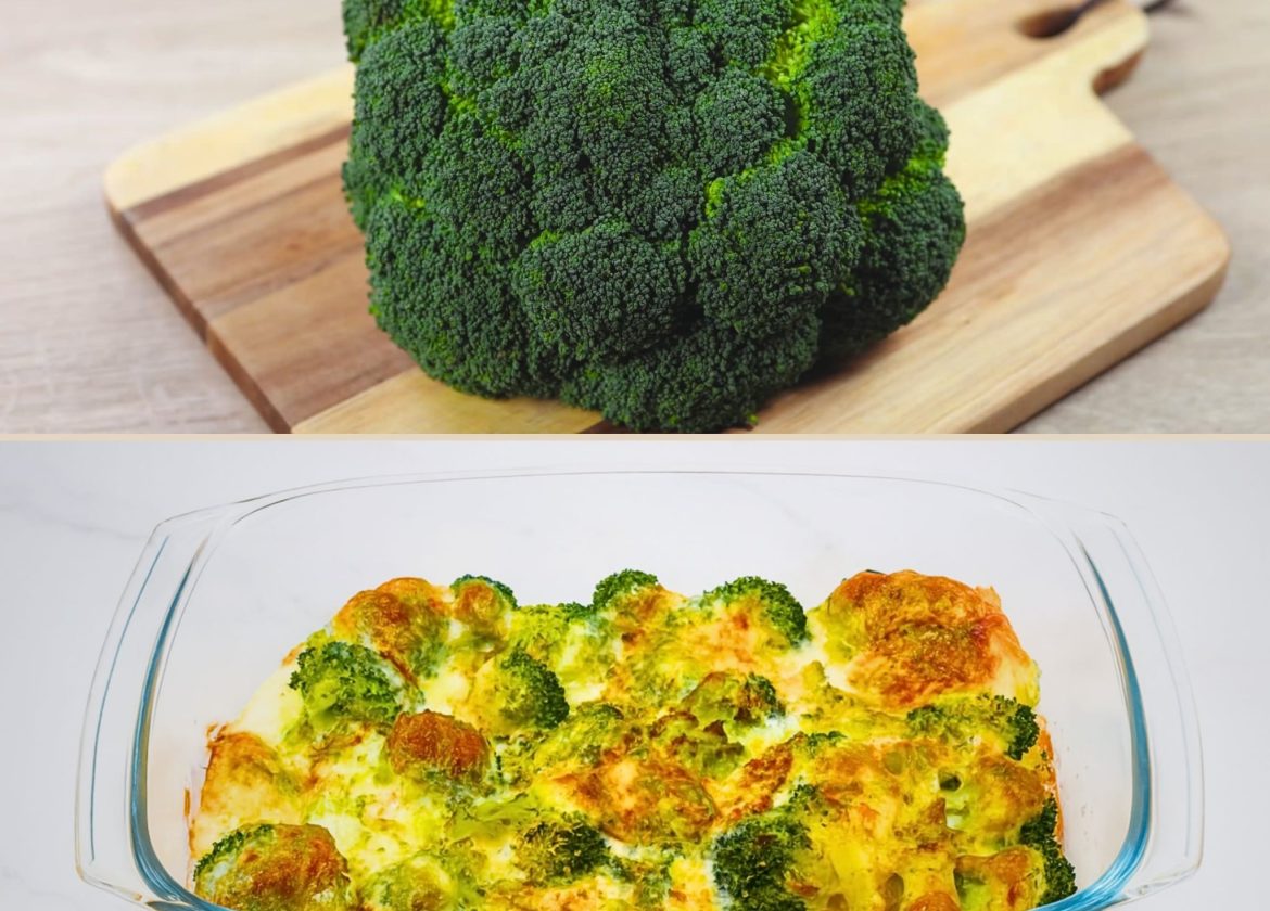 Broccoli with mozzarella