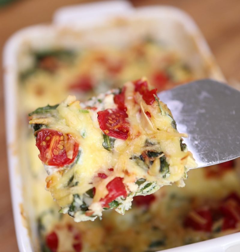 Easy Spinach & Cottage Cheese Bake
