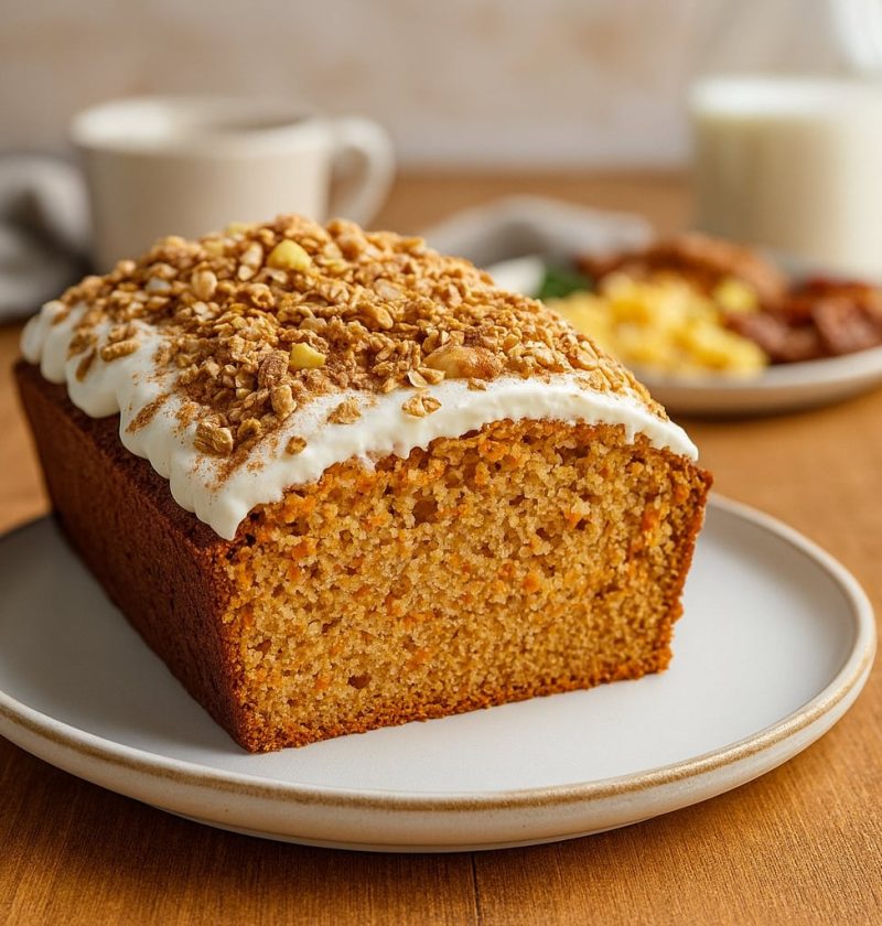 Wholesome Apple-Carrot Oatmeal Loaf