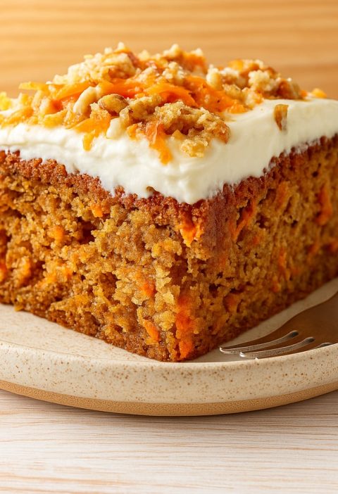 Easy Flourless Oatmeal Carrot Cake