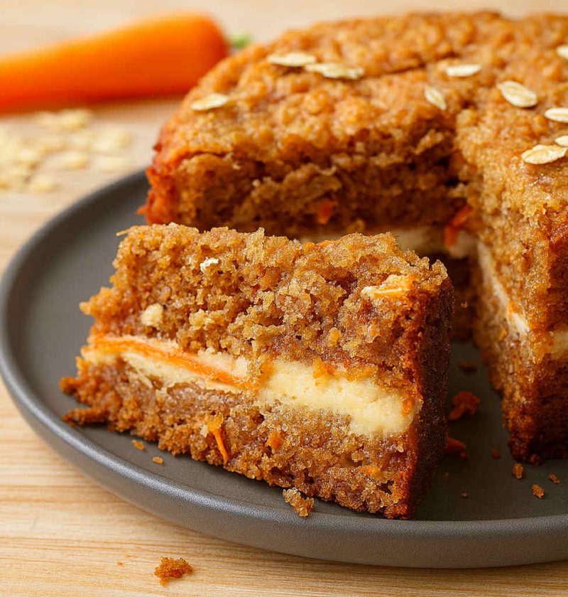 Easy Flourless Oatmeal Carrot Cake