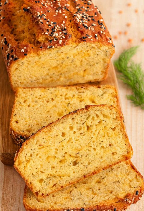 Healthy Flourless Lentil Bread