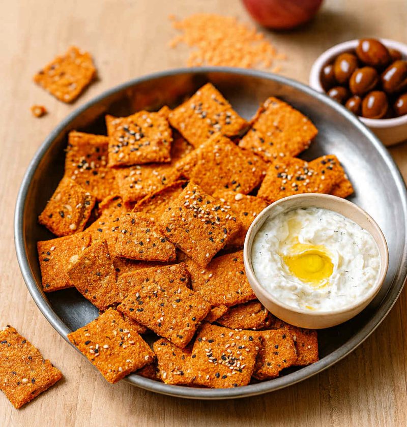 Red Lentil Crackers
