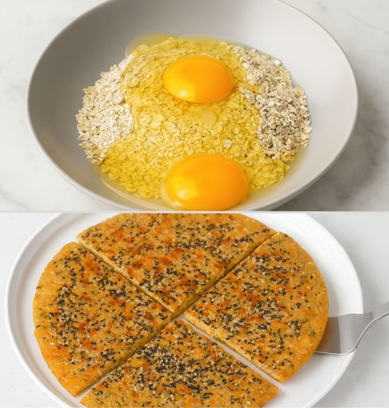 Savoury Oat Skillet Flatbread