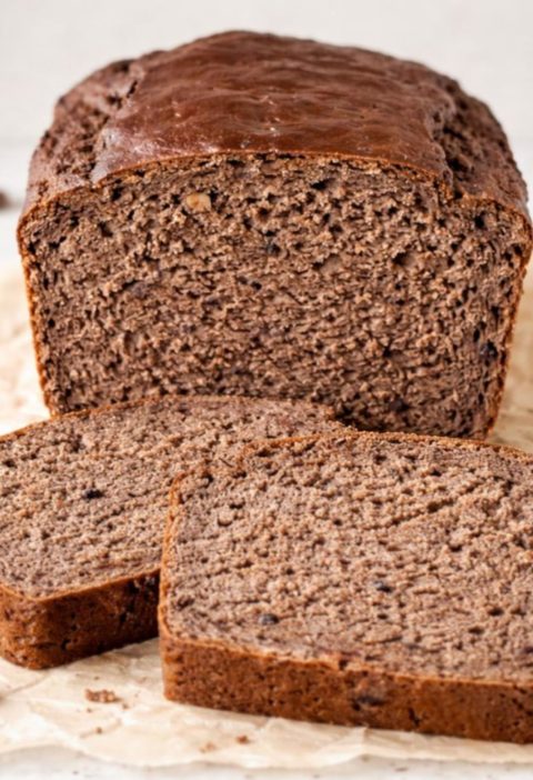 Healthy Double Chocolate Banana Bread