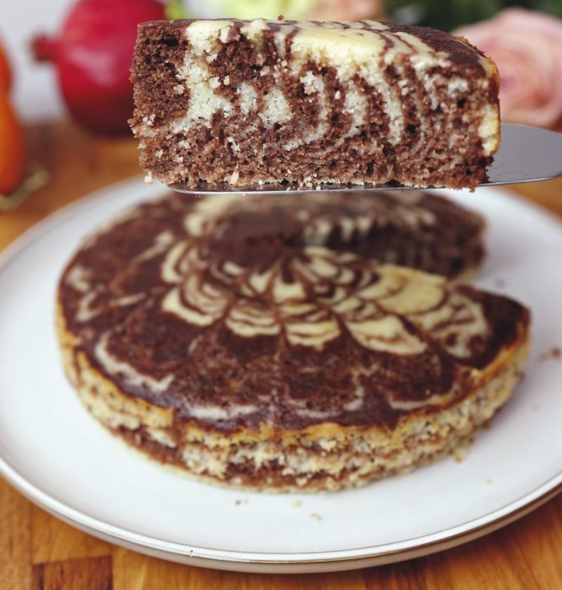 Zebra Semolina Cake