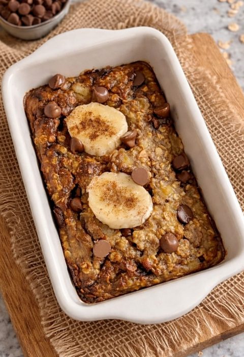 BANANA BREAD BAKED OATS