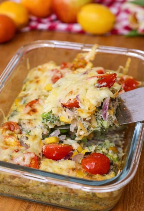 Broccoli & Cheese Egg Bake