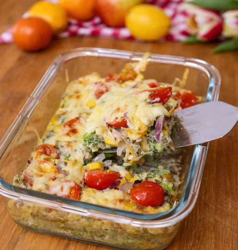 Broccoli & Cheese Egg Bake