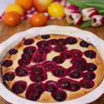 Cottage Cheese Bake with Banana & Cherries