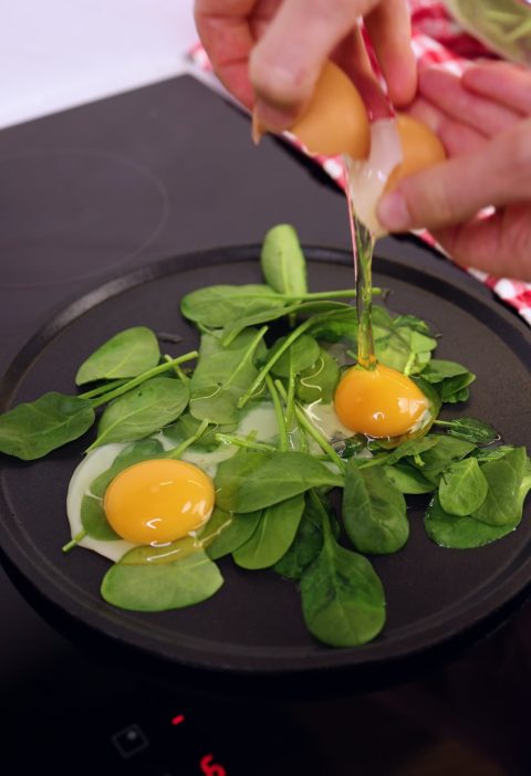 Spinach & Egg Tortilla Wrap