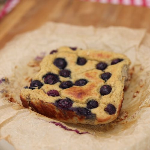 Healthy Blueberry Chickpea Bake