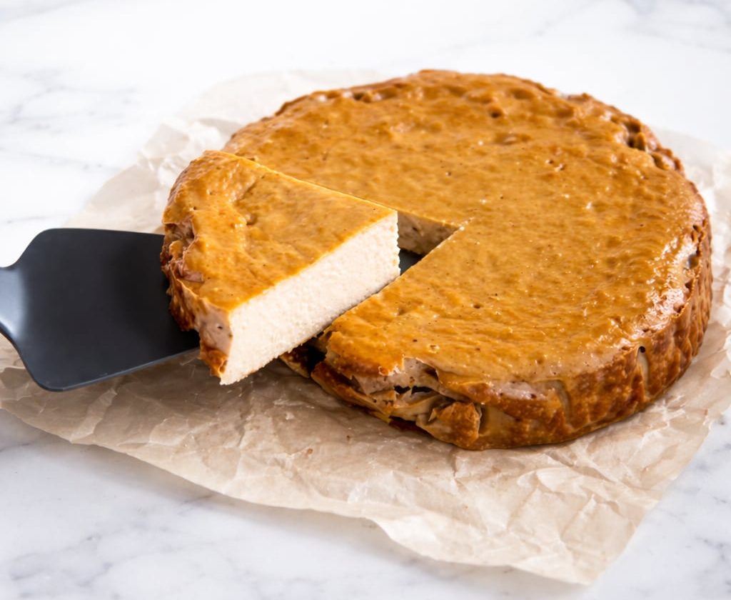 4-Ingredient Banana Greek Yogurt Cheesecake