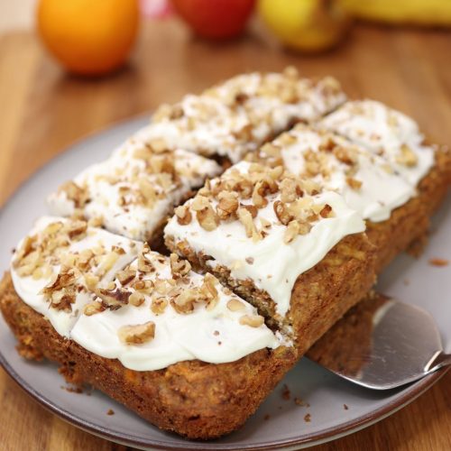 Easy Carrot Walnut Cake with Oat Flour