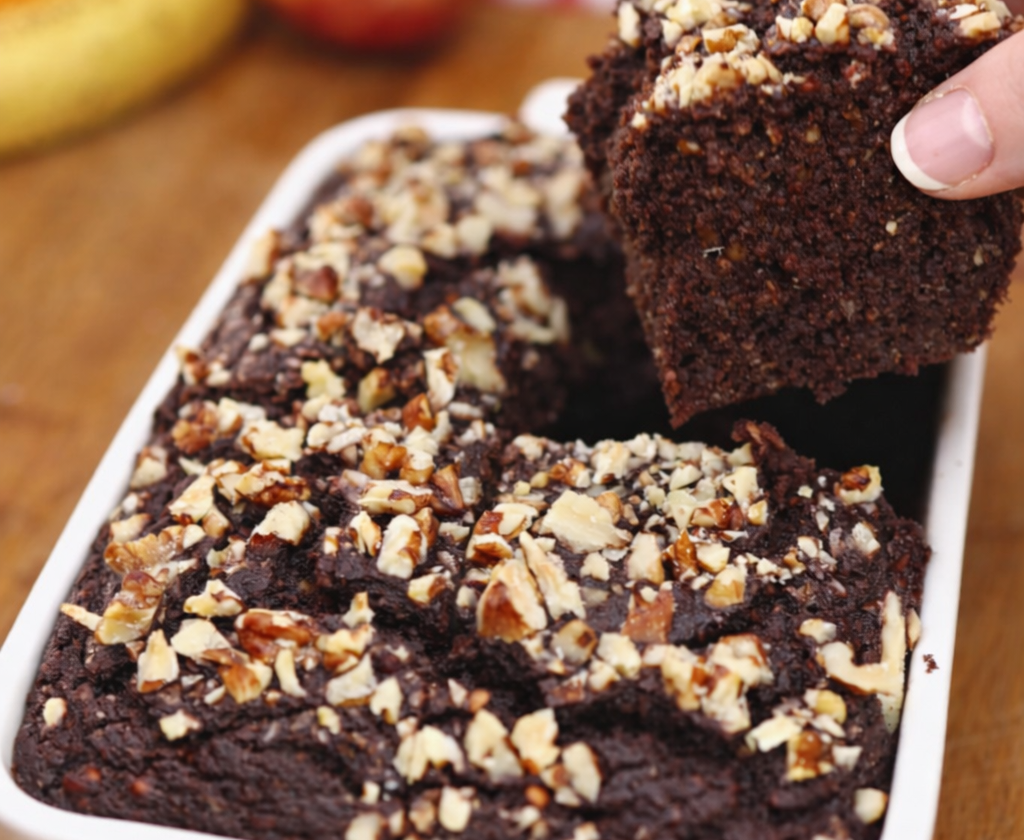 Lentil Banana Brownies