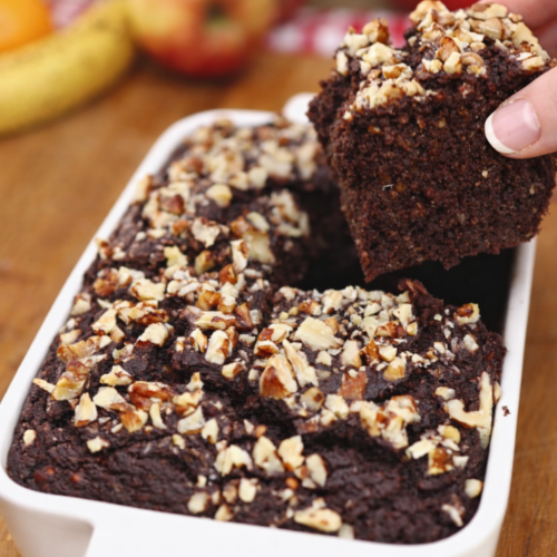 Lentil Banana Brownies