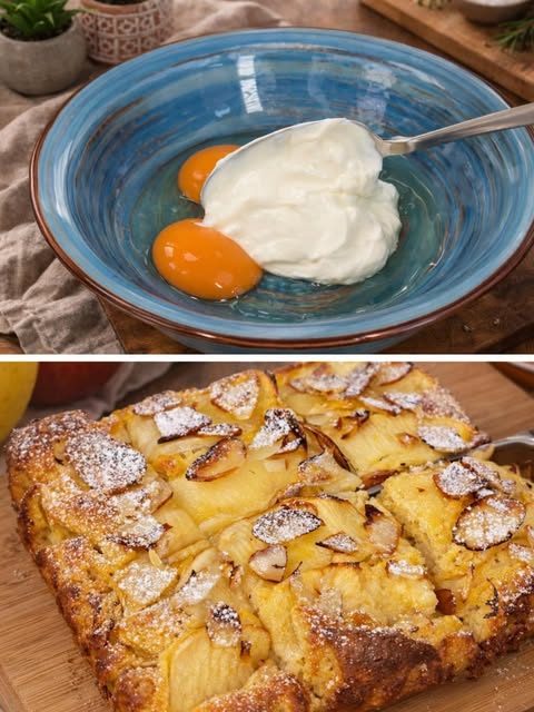 Apple Cloud Bake with Greek Yogurt