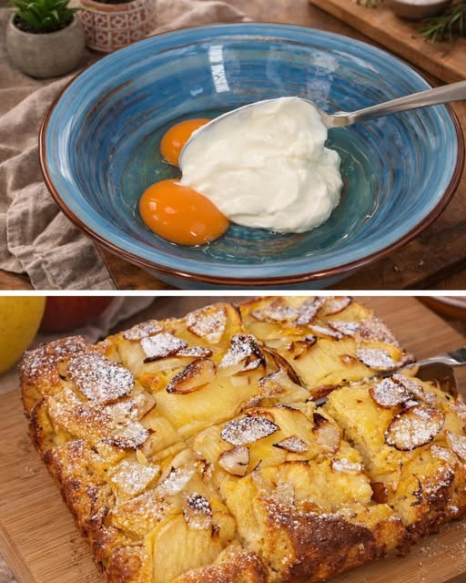 Apple Cloud Bake with Greek Yogurt