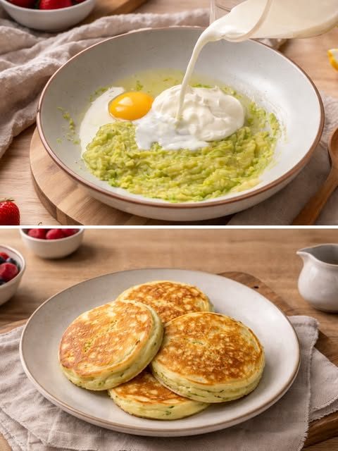 Avocado Banana Pancakes
