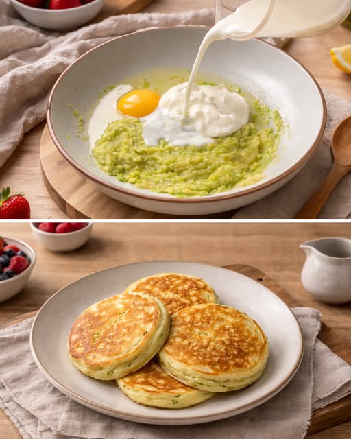 Avocado Banana Pancakes