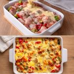 Broccoli, Corn & Mozzarella Bake