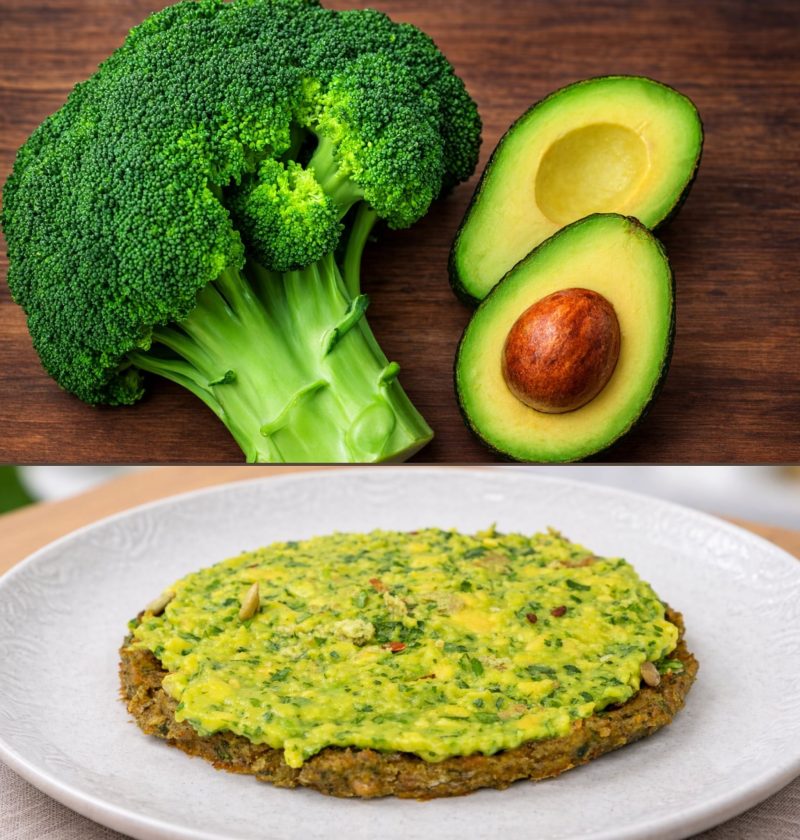 Crispy Broccoli Patties with Avocado Spread