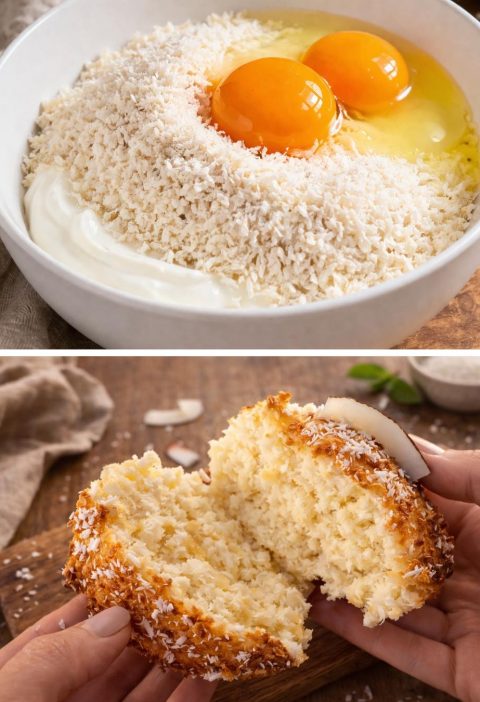 Healthy coconut muffins