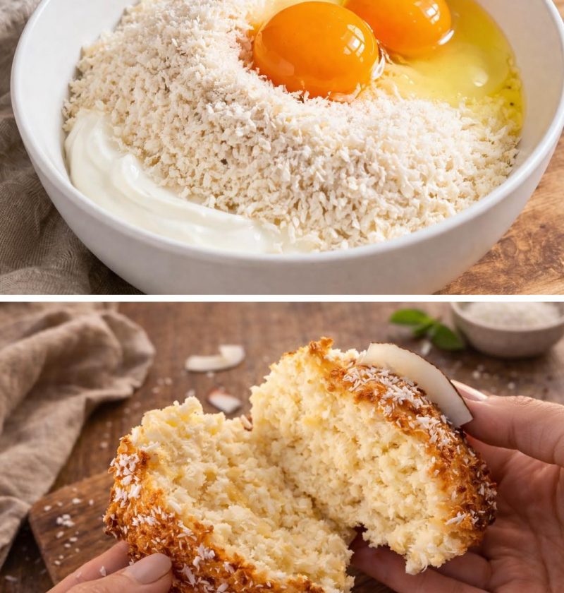 Healthy coconut muffins
