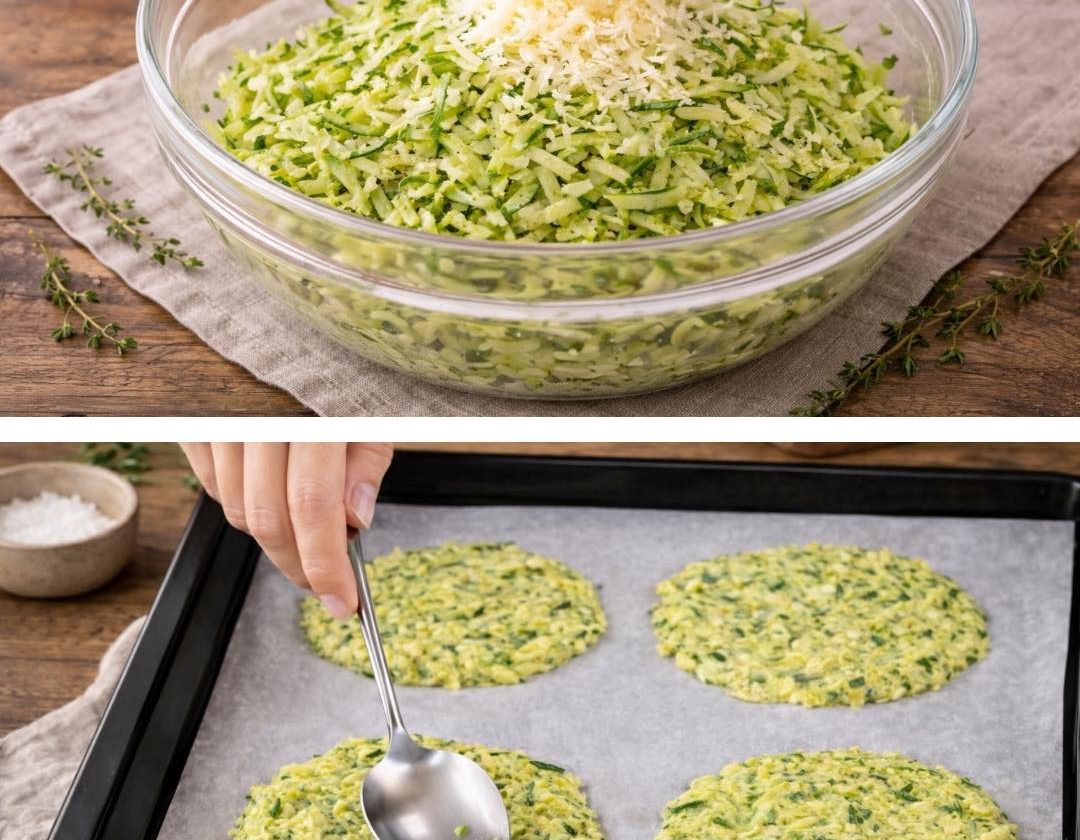 High-protein zucchini melt