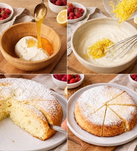 MAGIC RICOTTA & LEMON CAKE