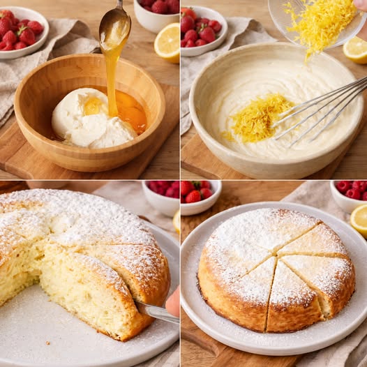 MAGIC RICOTTA & LEMON CAKE