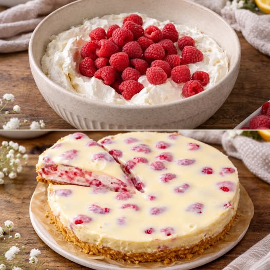 No-Bake Raspberry Cheesecake