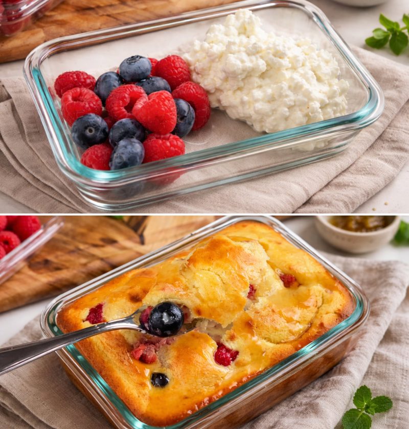 Velvety Almond‑Berry Breakfast Bake